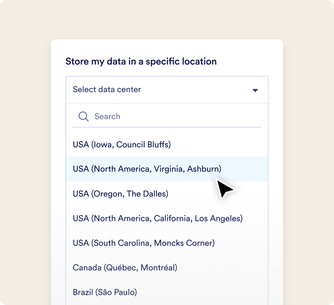 Host your forms in a local data residency center