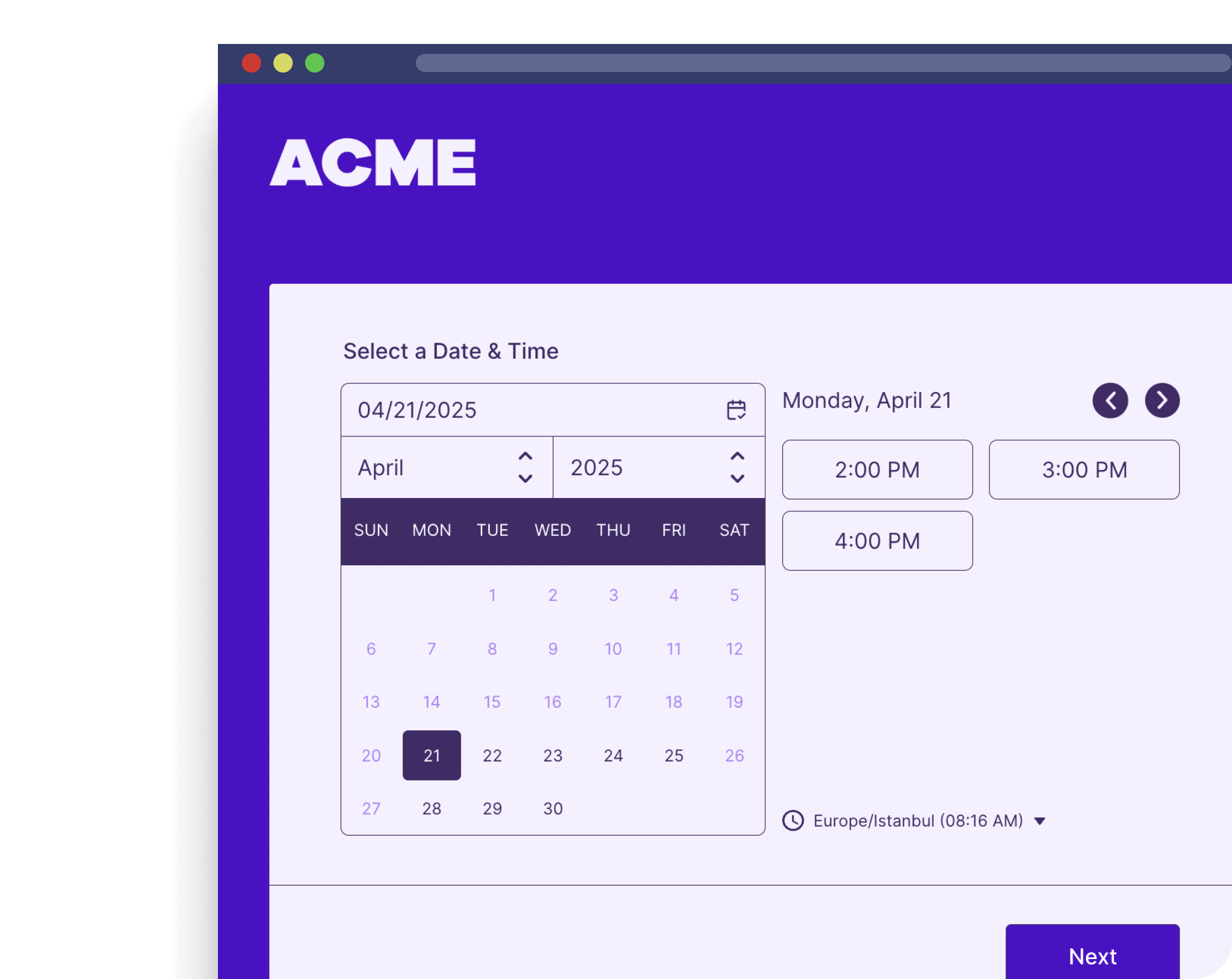 Customize & share your appointment